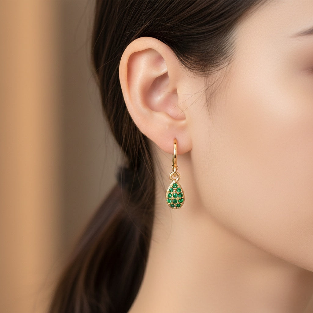 Auskari "Zaļā lāsīte"