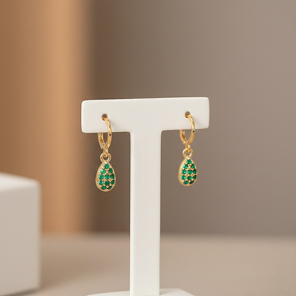 Auskari "Zaļā lāsīte"