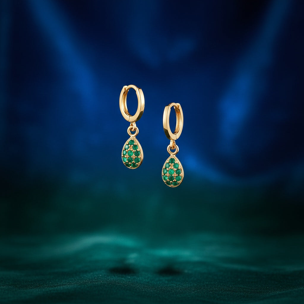 Auskari "Zaļā lāsīte"