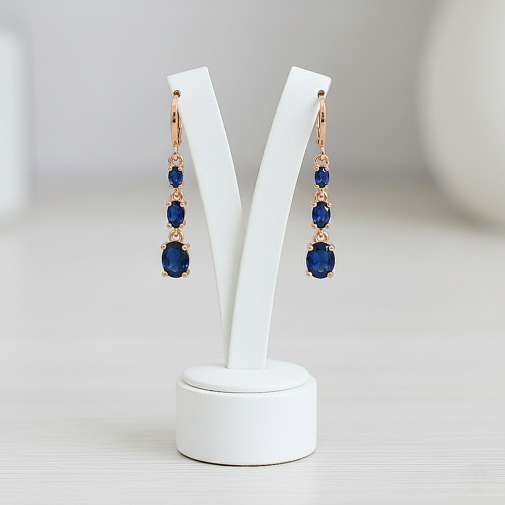 Auskari "Trīs tumši kristāli"