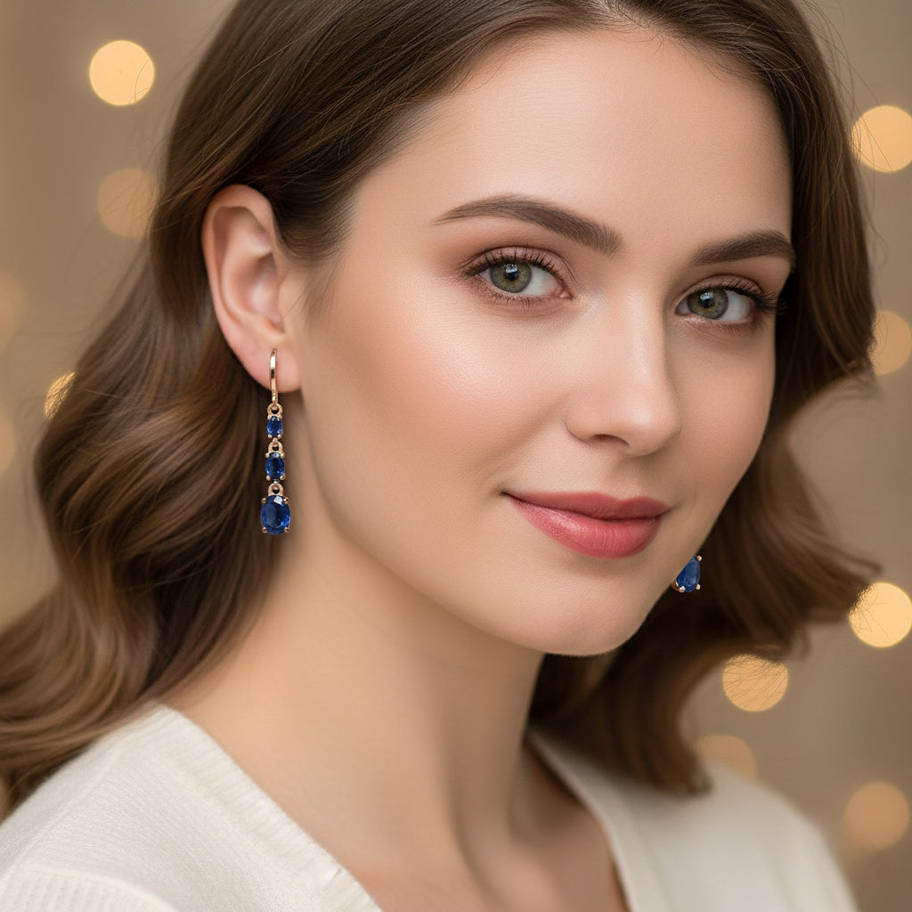 Auskari "Trīs tumši kristāli"