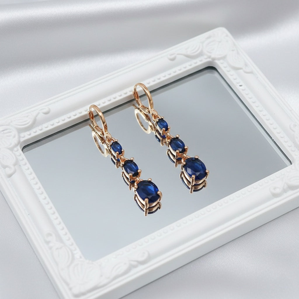 Auskari "Trīs tumši kristāli"