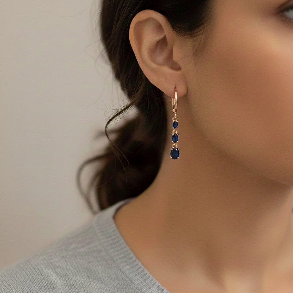 Auskari "Trīs tumši kristāli"