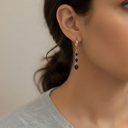 Auskari "Trīs tumši kristāli"