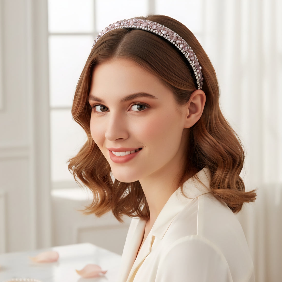 Matu stīpiņa "Violetie kristāli"