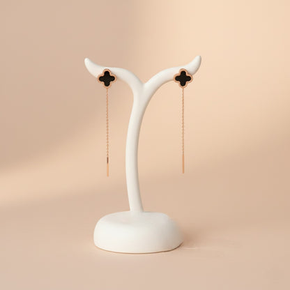 Auskari "Nokarenā četrlapiņa clover"