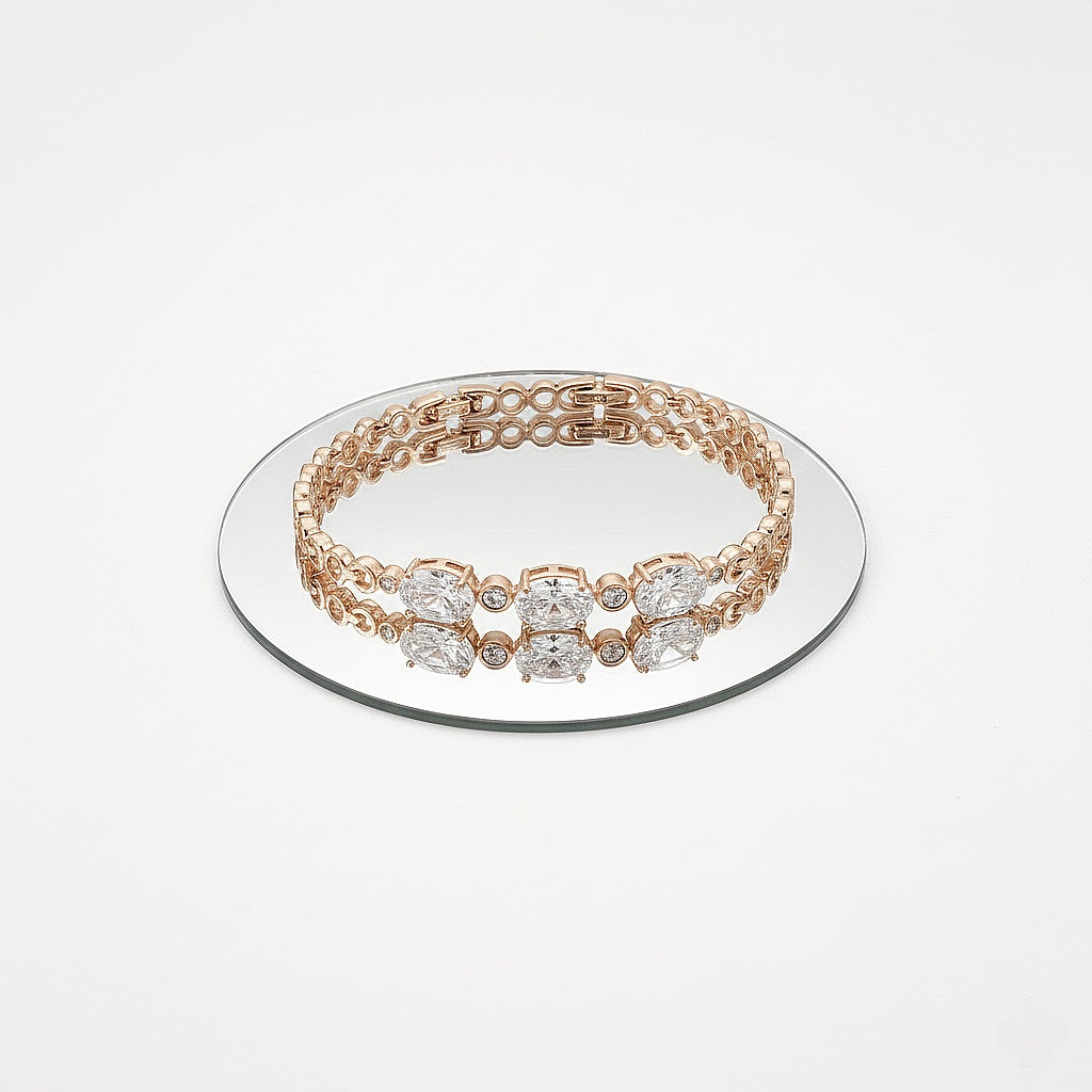 Rokassprādze "Klasiskie 3 kristāli"