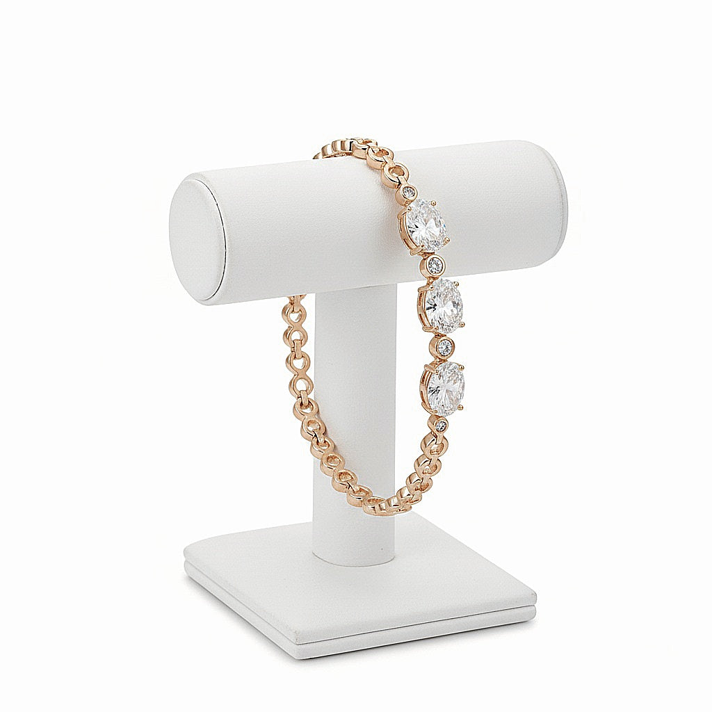 Rokassprādze "Klasiskie 3 kristāli"