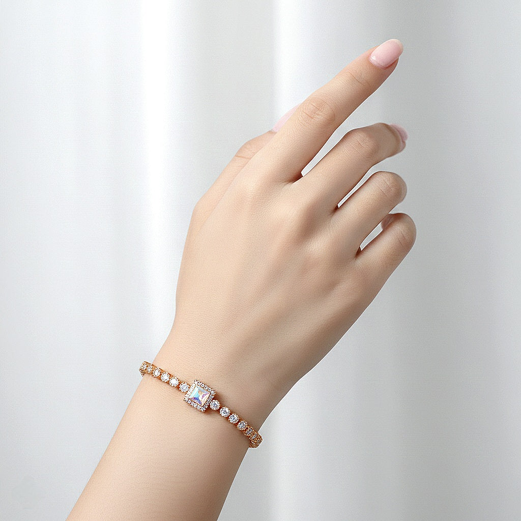 Rokassprādze "Kvadrāta kristāls"