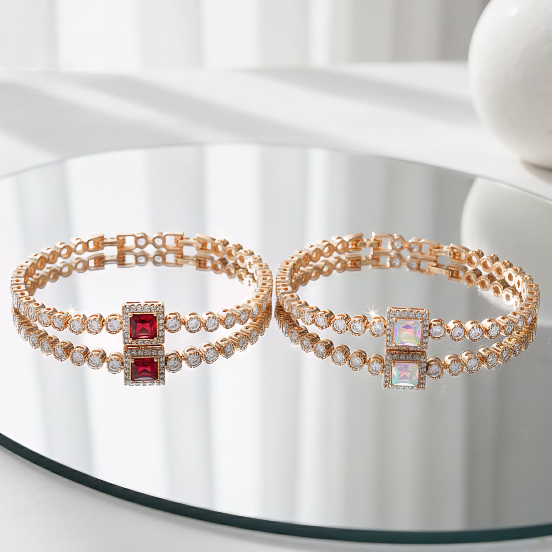 Rokassprādze "Kvadrāta kristāls"