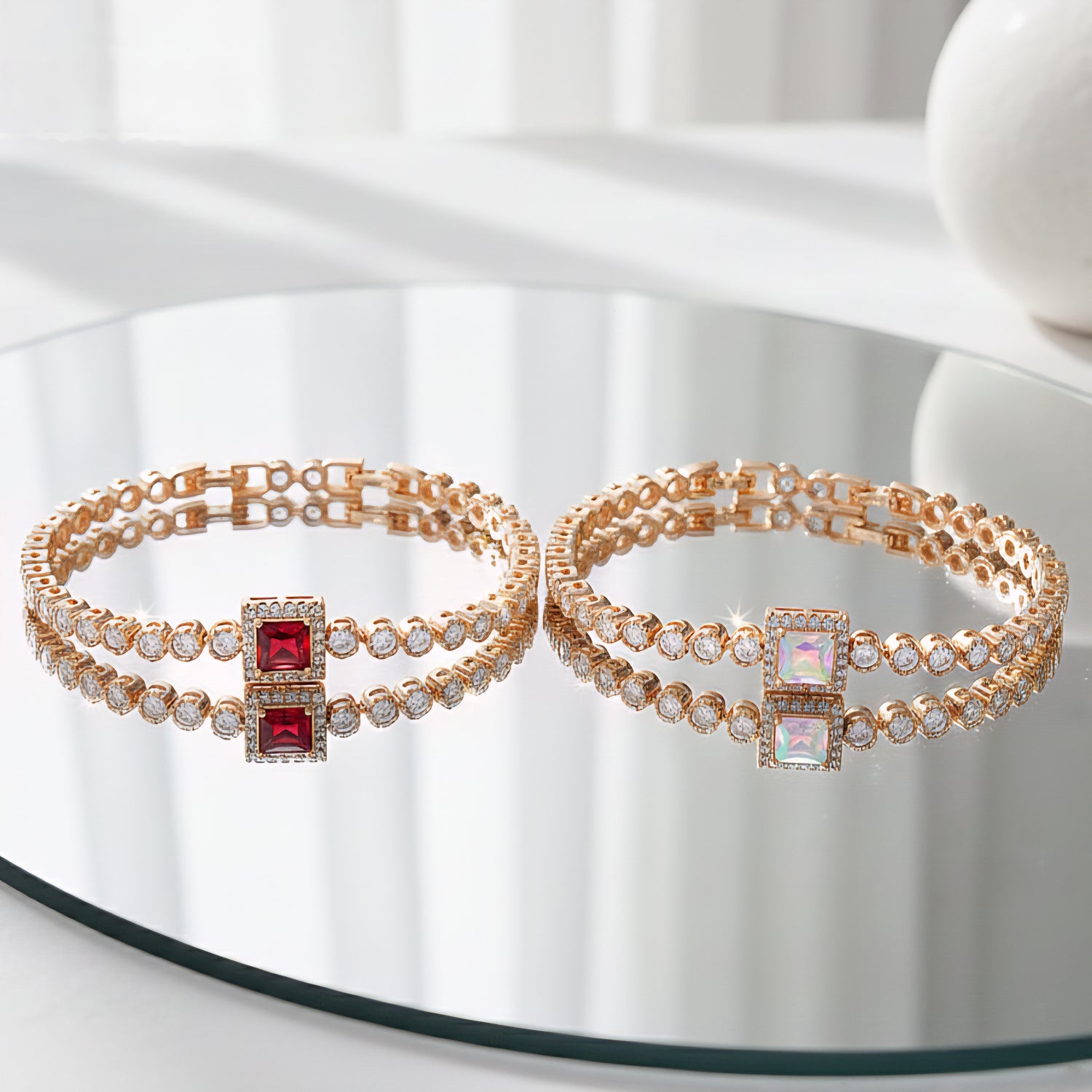 Rokassprādze "Kvadrāta kristāls"