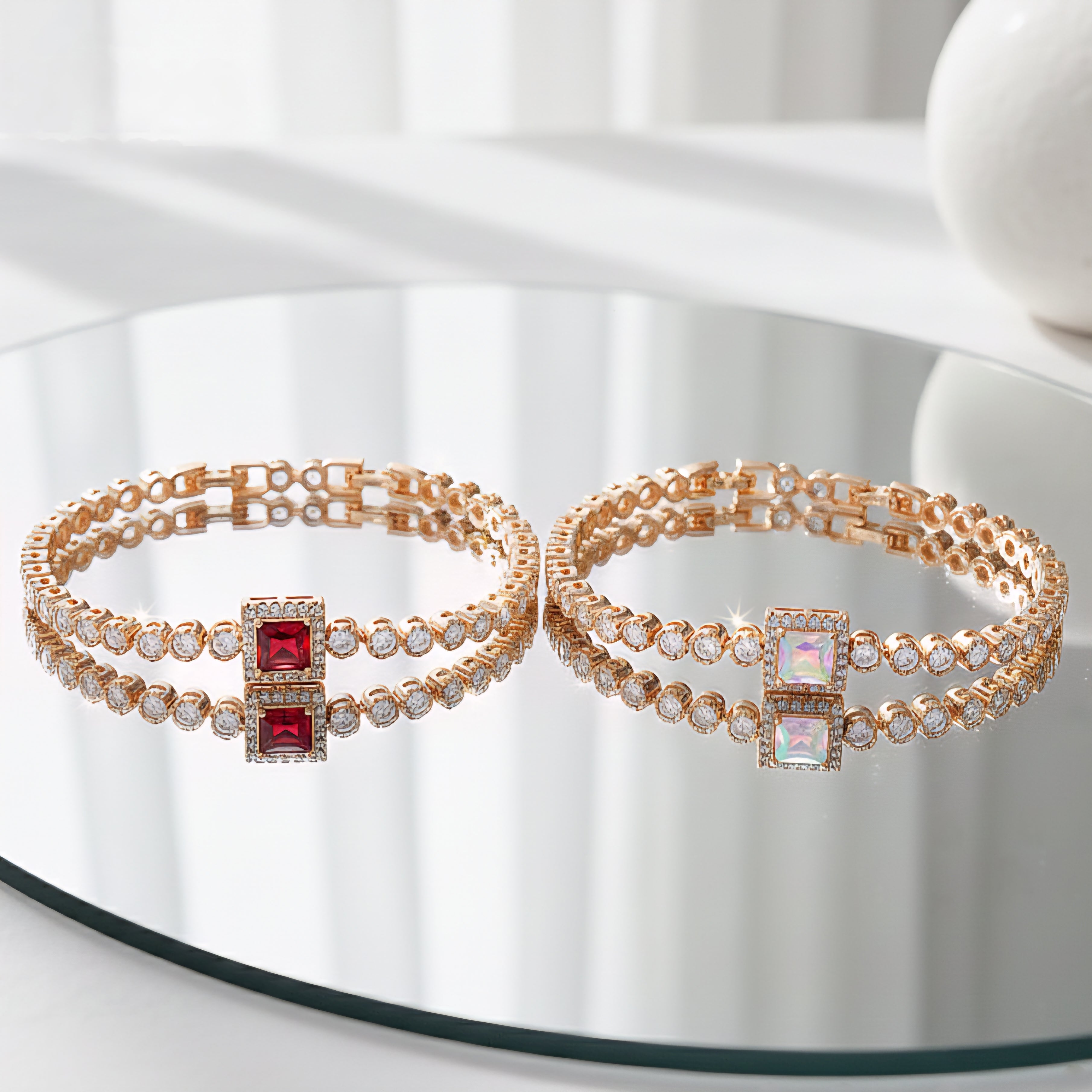 Rokassprādze "Kvadrāta kristāls"