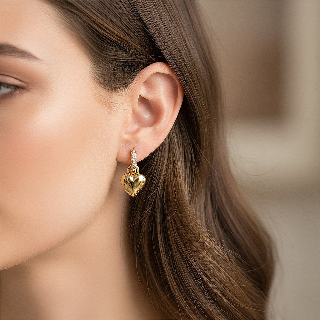 Auskari "Īpašā sirds" divi vienā