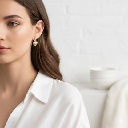 Auskari "Īpašā sirds" divi vienā