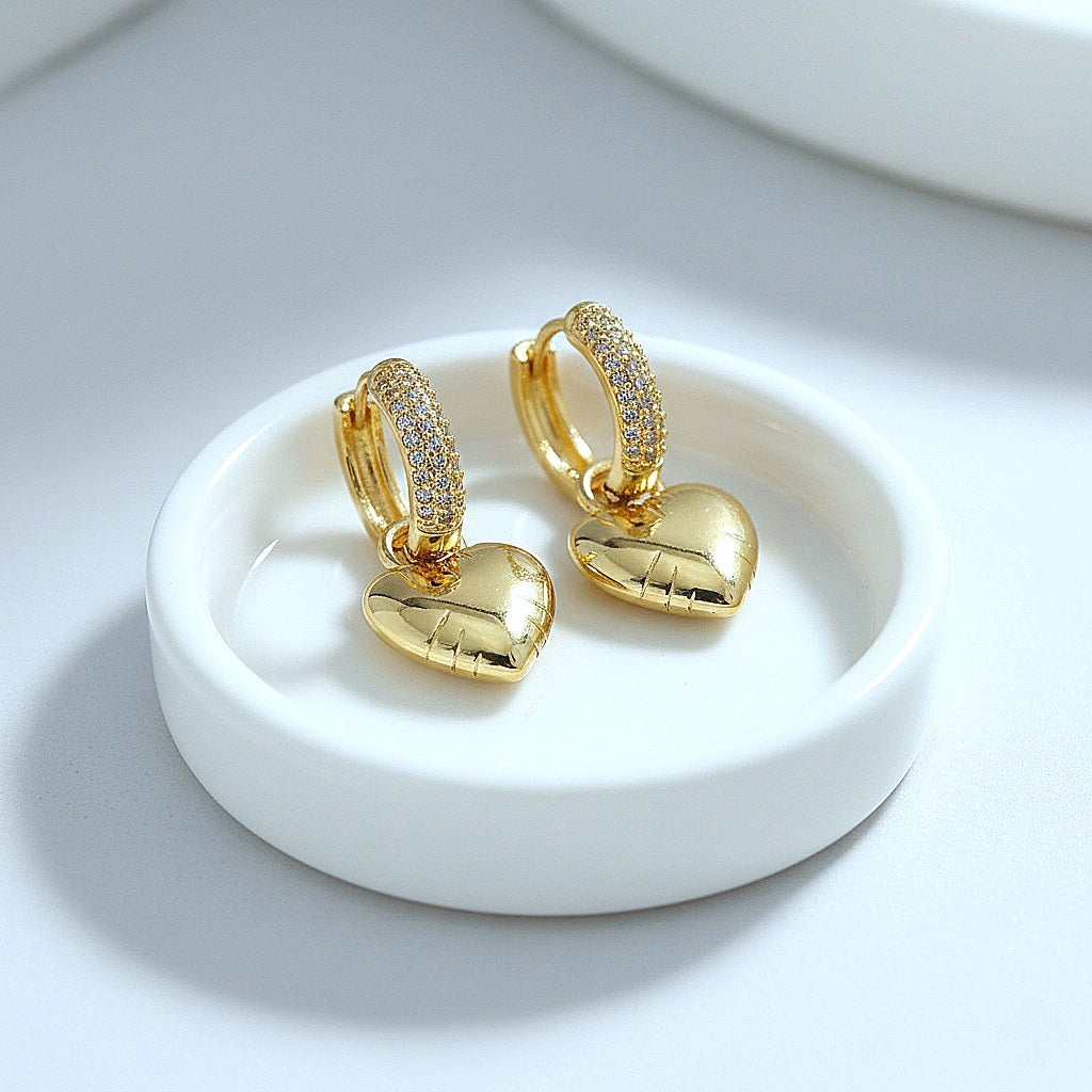 Auskari "Īpašā sirds" divi vienā