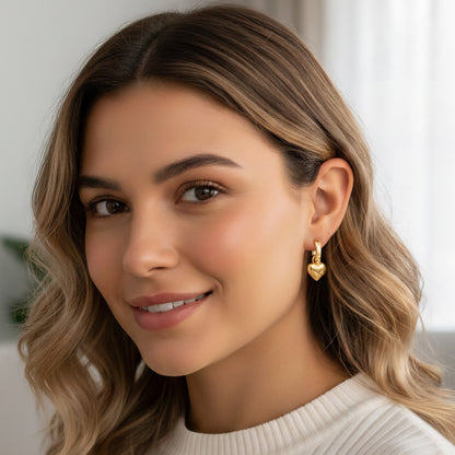 Auskari "Īpašā sirds" divi vienā