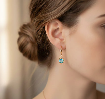 Auskari "Gaiši zilā lāsīte"