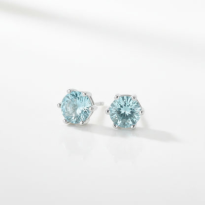 Auskari "Bright blue crystal"