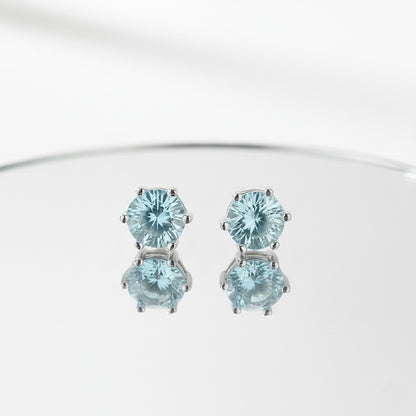 Auskari "Bright blue crystal"