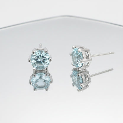 Auskari "Bright blue crystal"