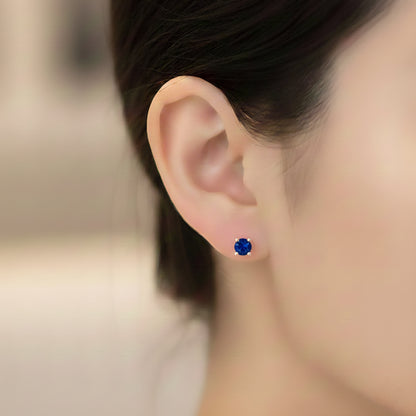 Auskari "Little dark blue crystal"