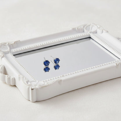 Auskari "Little dark blue crystal"