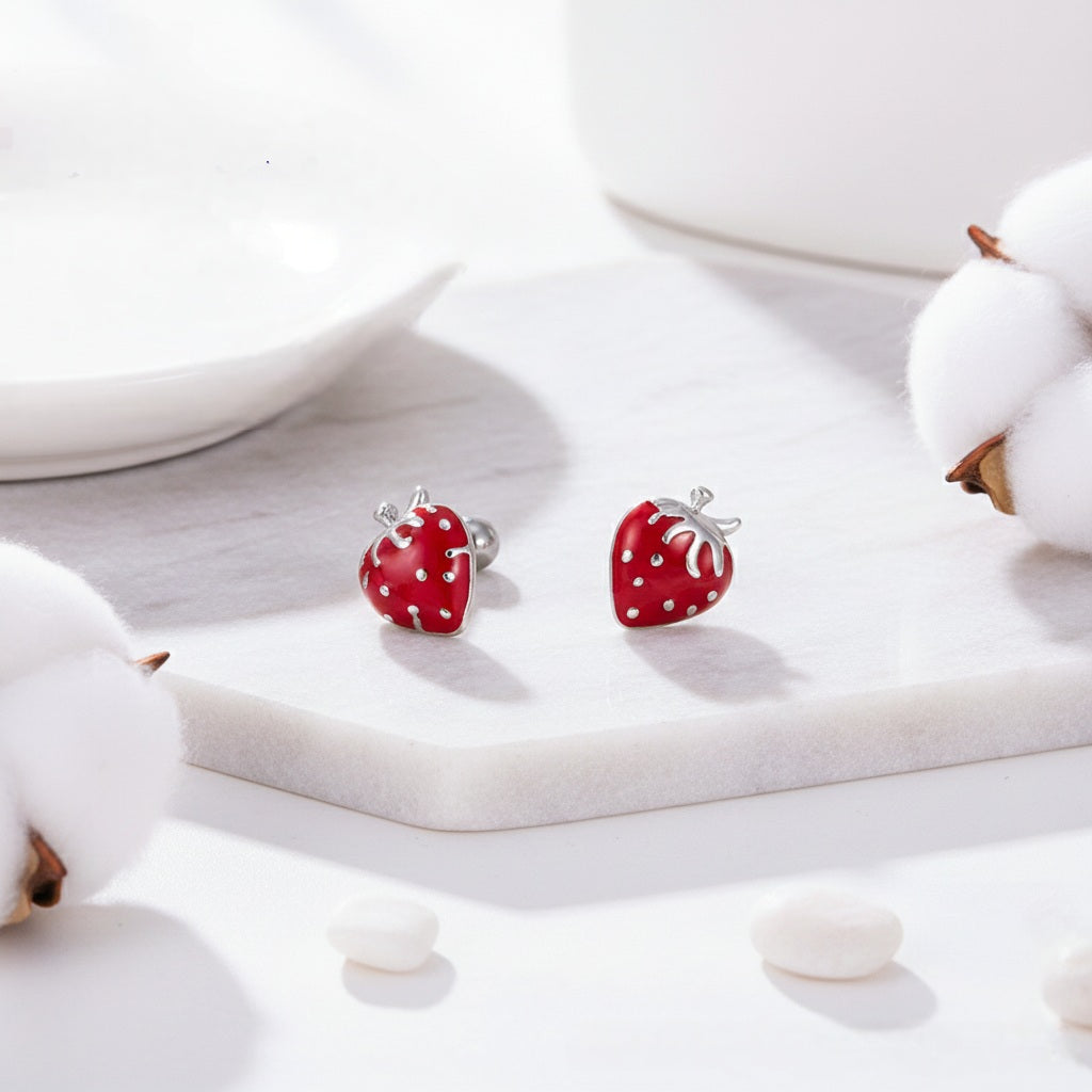 Auskari bērniem "Gaišās zemenītes"