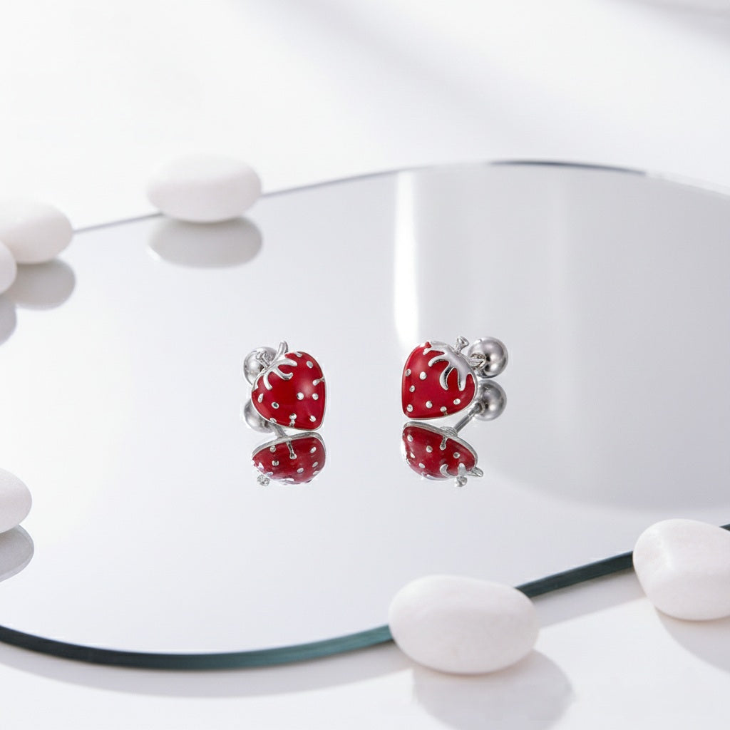 Auskari bērniem "Gaišās zemenītes"