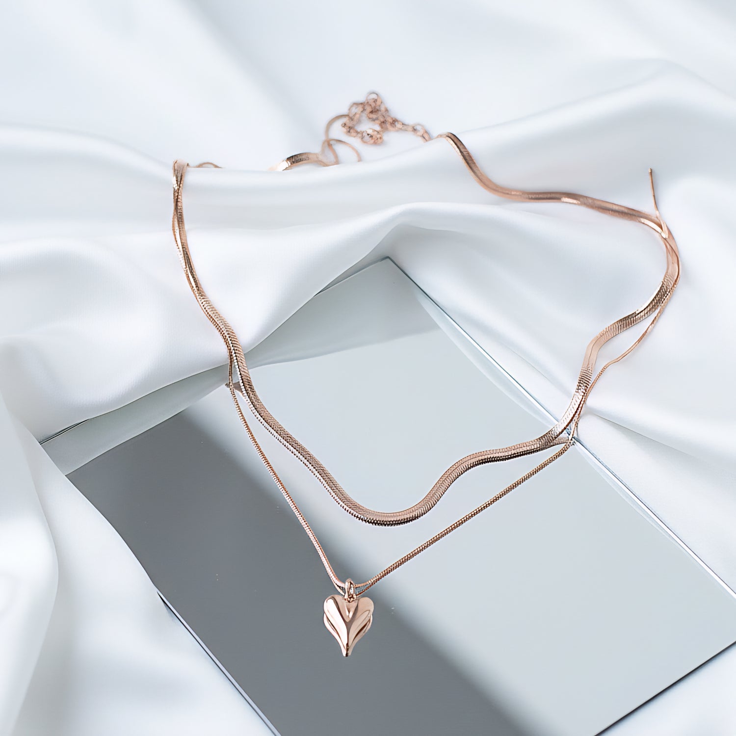 Necklace "Reflection Heart"