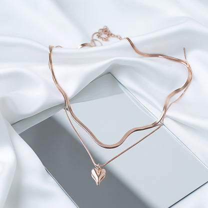 Necklace "Reflection Heart"