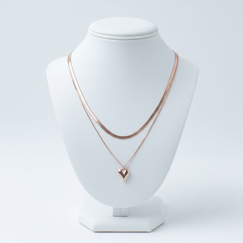 Necklace "Reflection Heart"