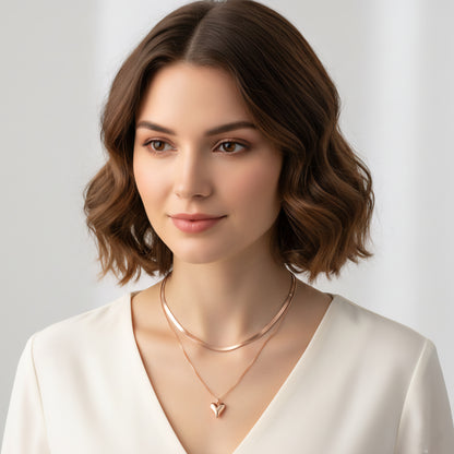 Necklace "Reflection Heart"