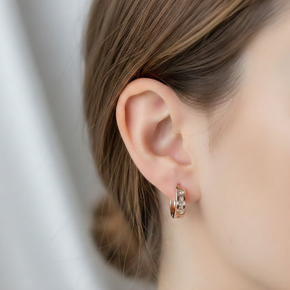 Auskari "Kristāla krustiņš riņķīši"