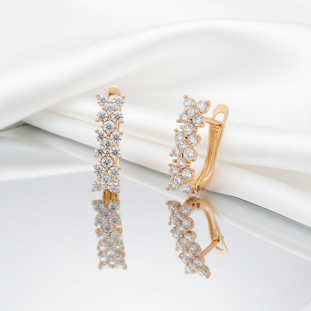 Auskari "Kristālu ziedi