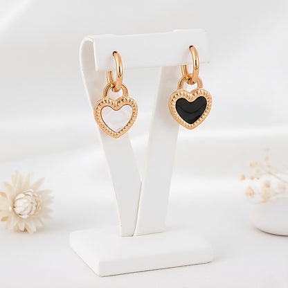 Auskari "2in1 divi vienā sirdis hearts"