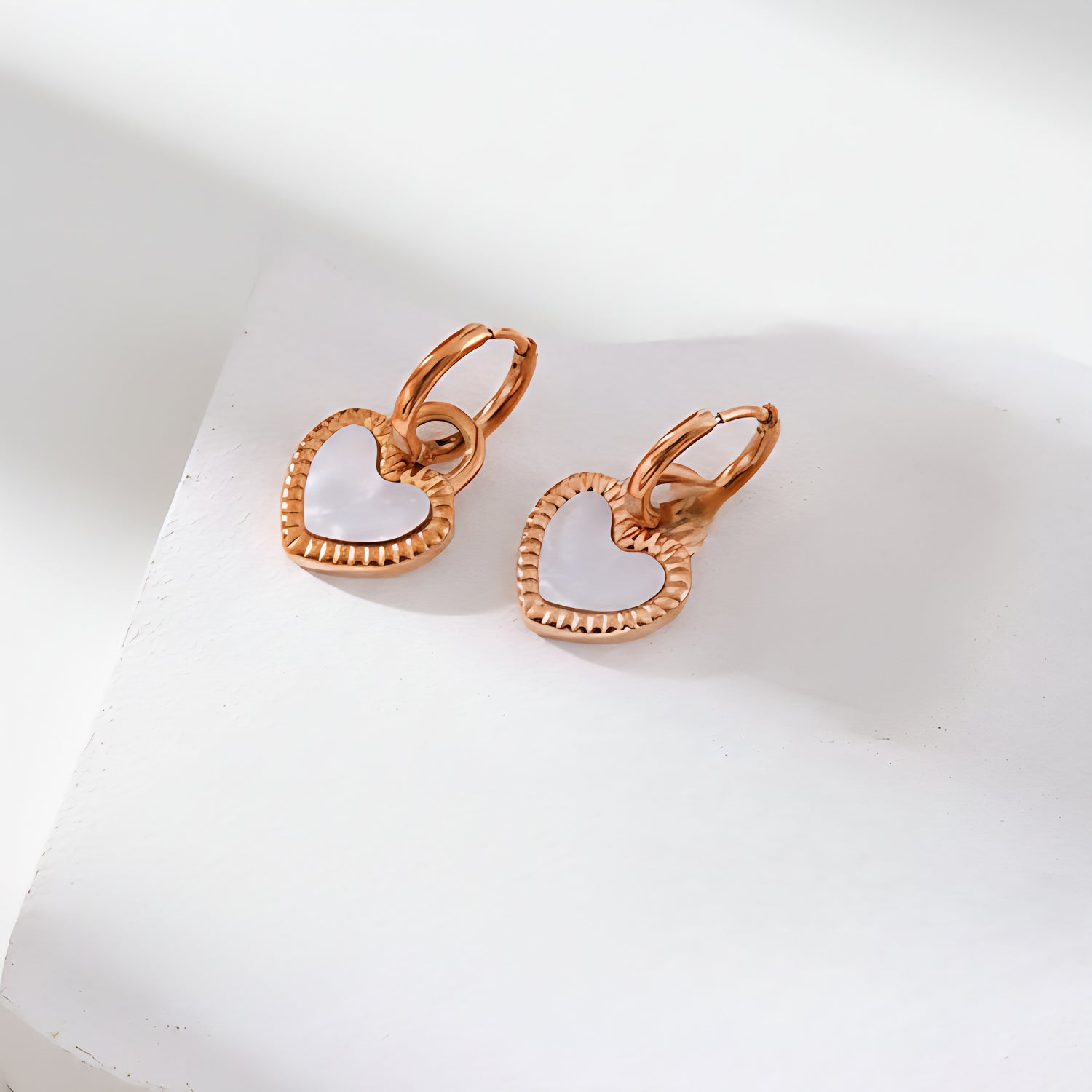 Auskari "2in1 divi vienā sirdis hearts"