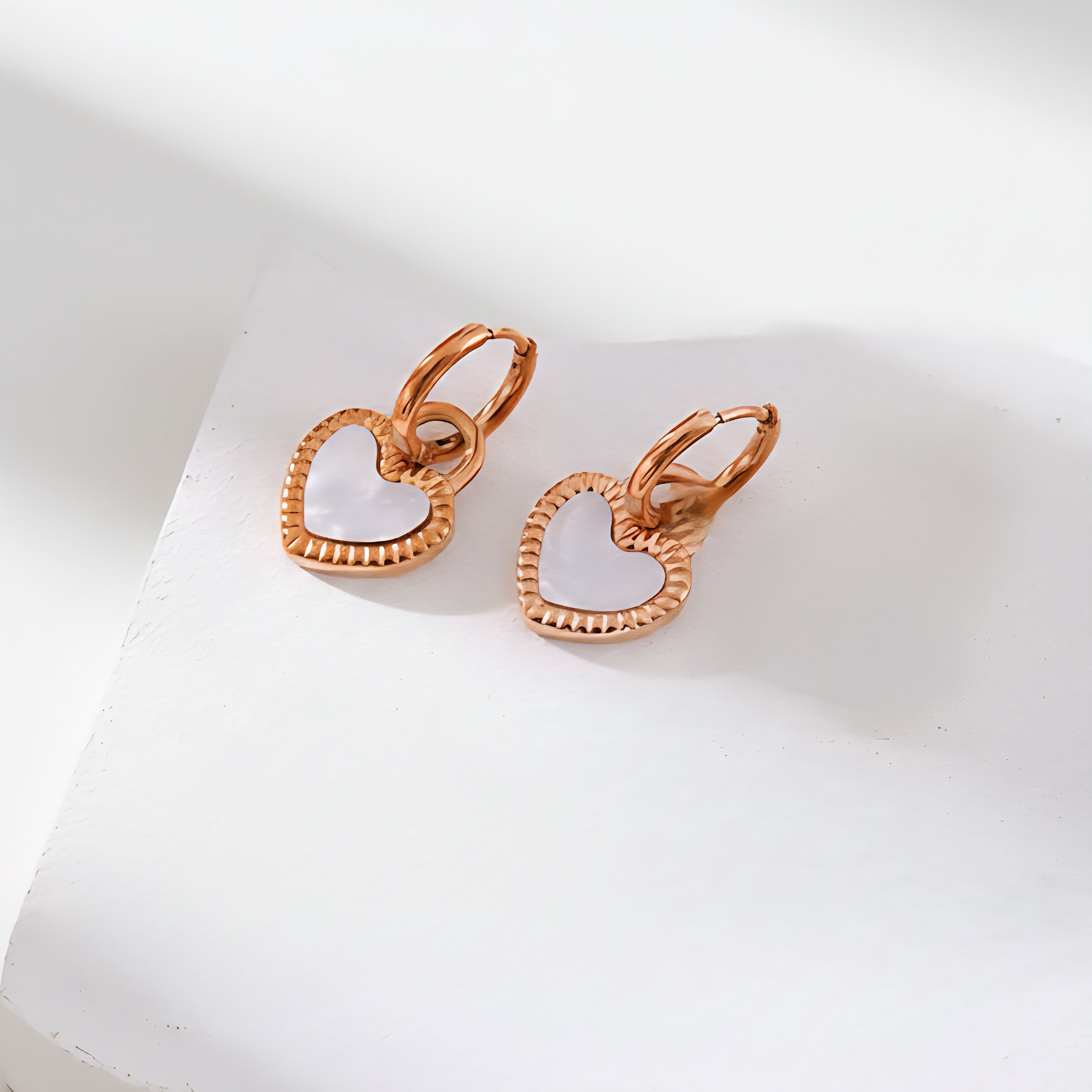 Auskari "2in1 divi vienā sirdis hearts"