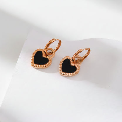 Auskari "2in1 divi vienā sirdis hearts"