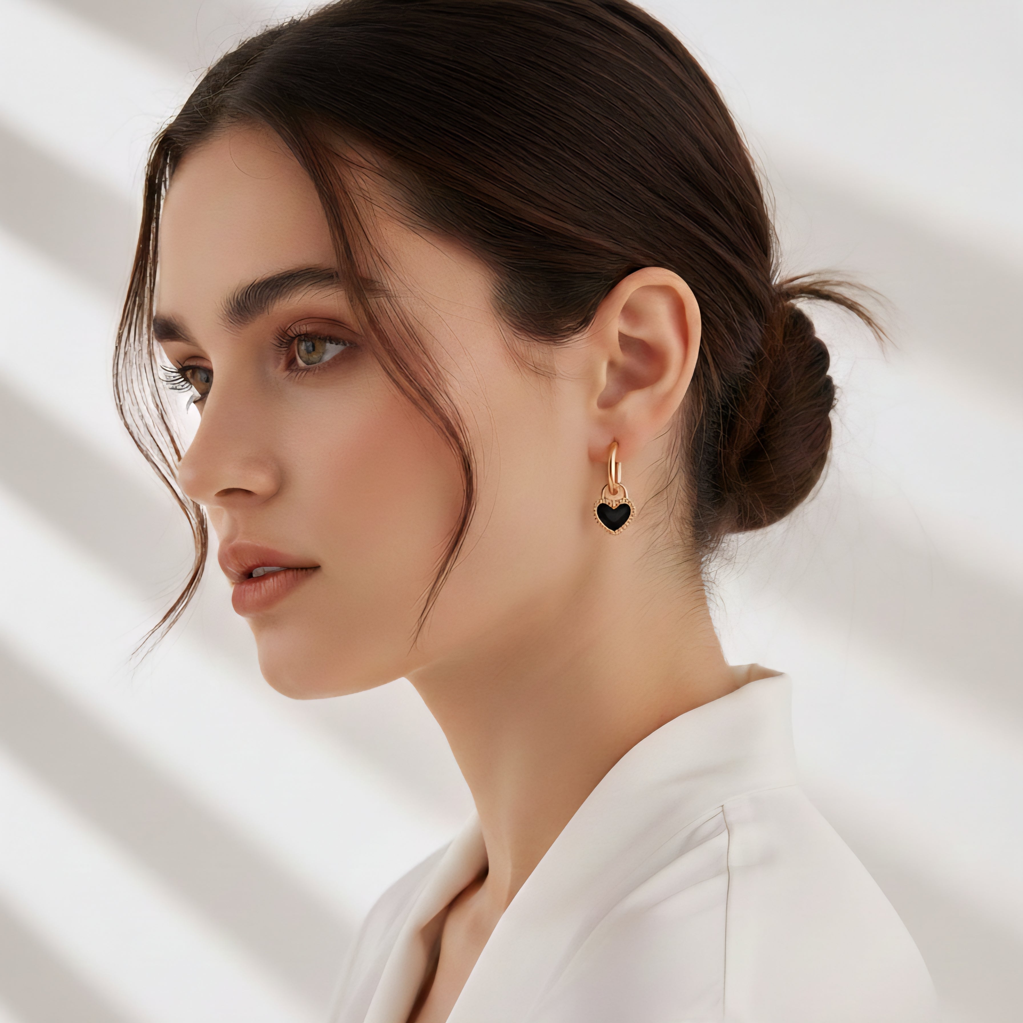 Auskari "2in1 divi vienā sirdis hearts"