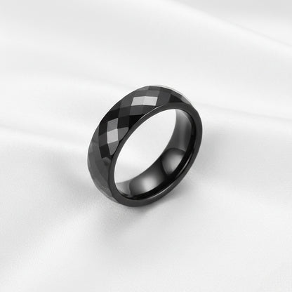 Gredzens "Keramika" black