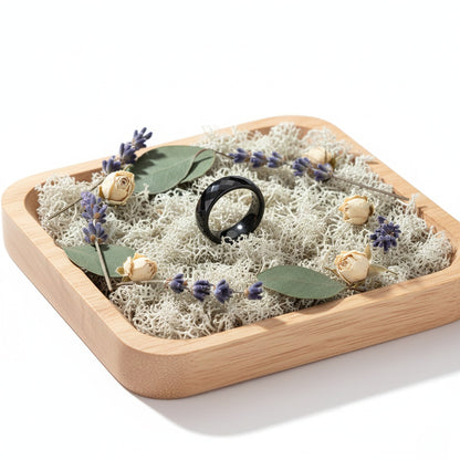 Gredzens "Keramika" black