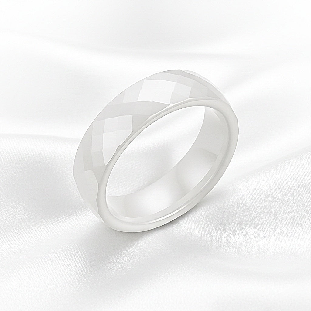 Gredzens "Keramika" white