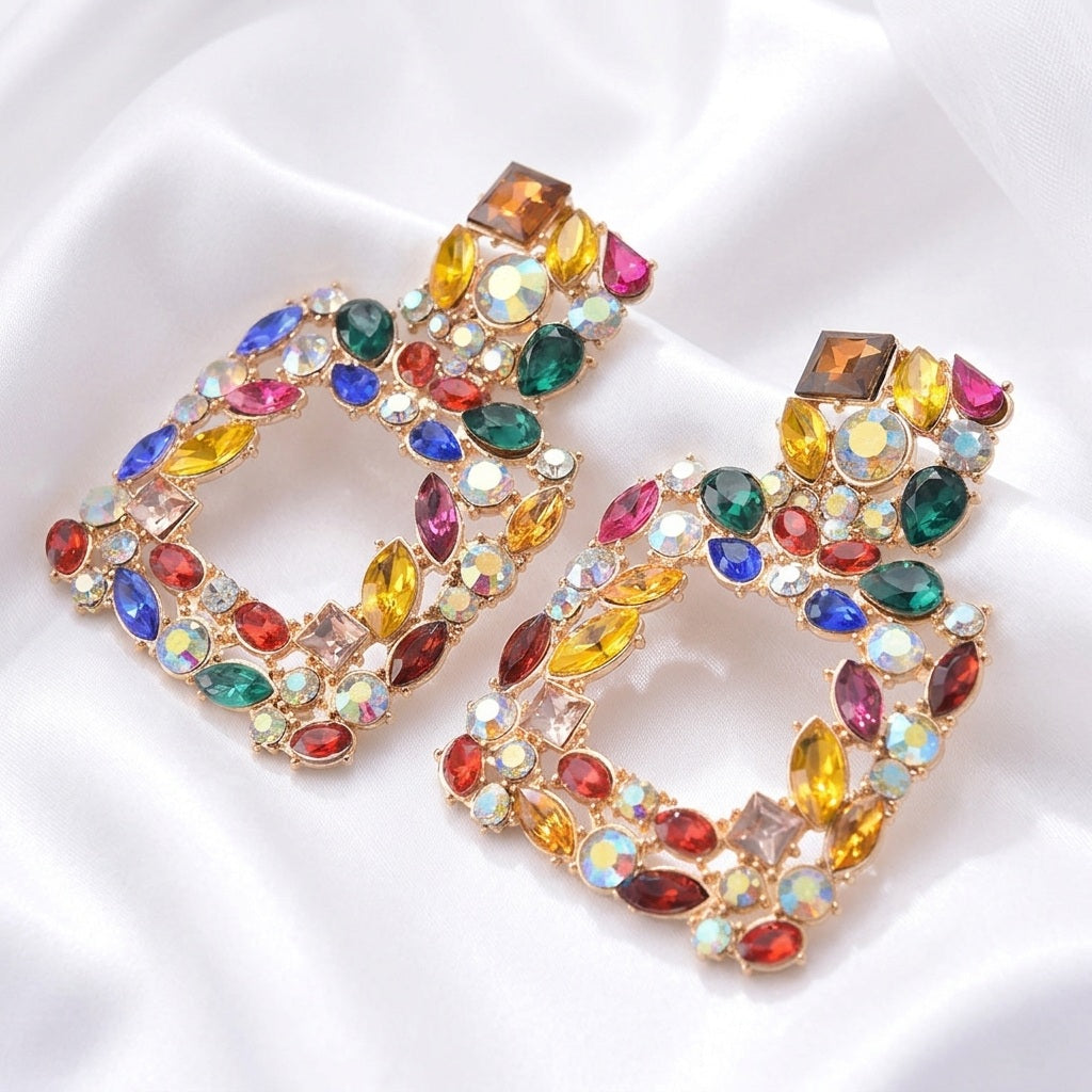 Auskari "Moderni" krāsaini