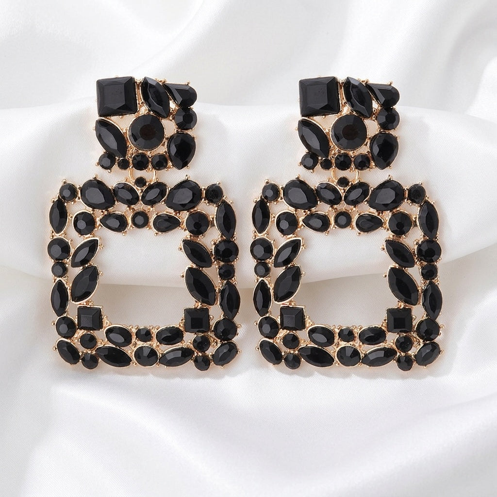 Auskari "Moderni" melni