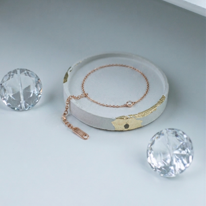 Kājas ķēdīte One crystal