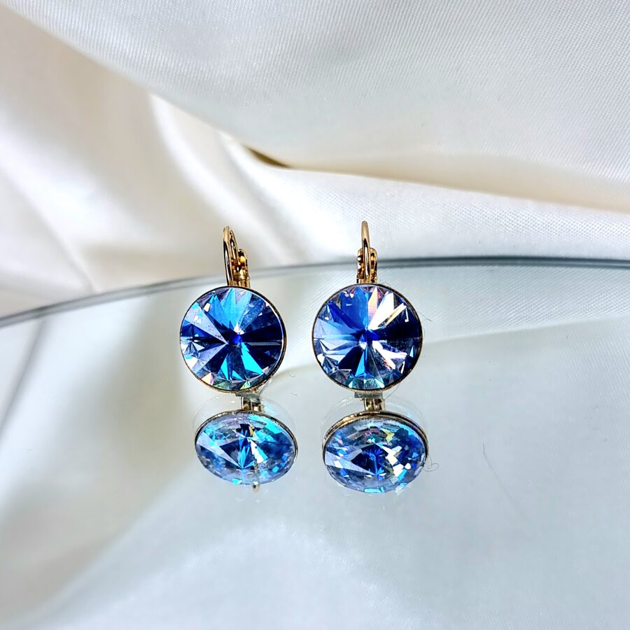 Earrings color &quot;Crystal bright blue&quot;