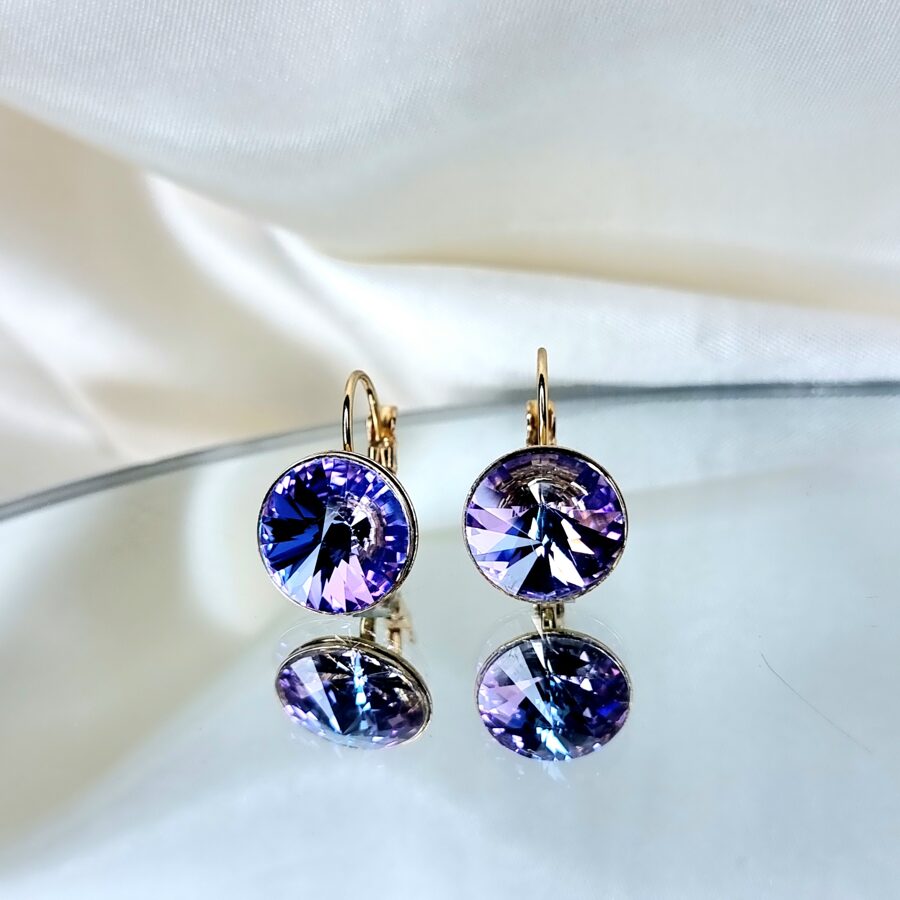 Earrings color &quot;Crystal purple/blue&quot;
