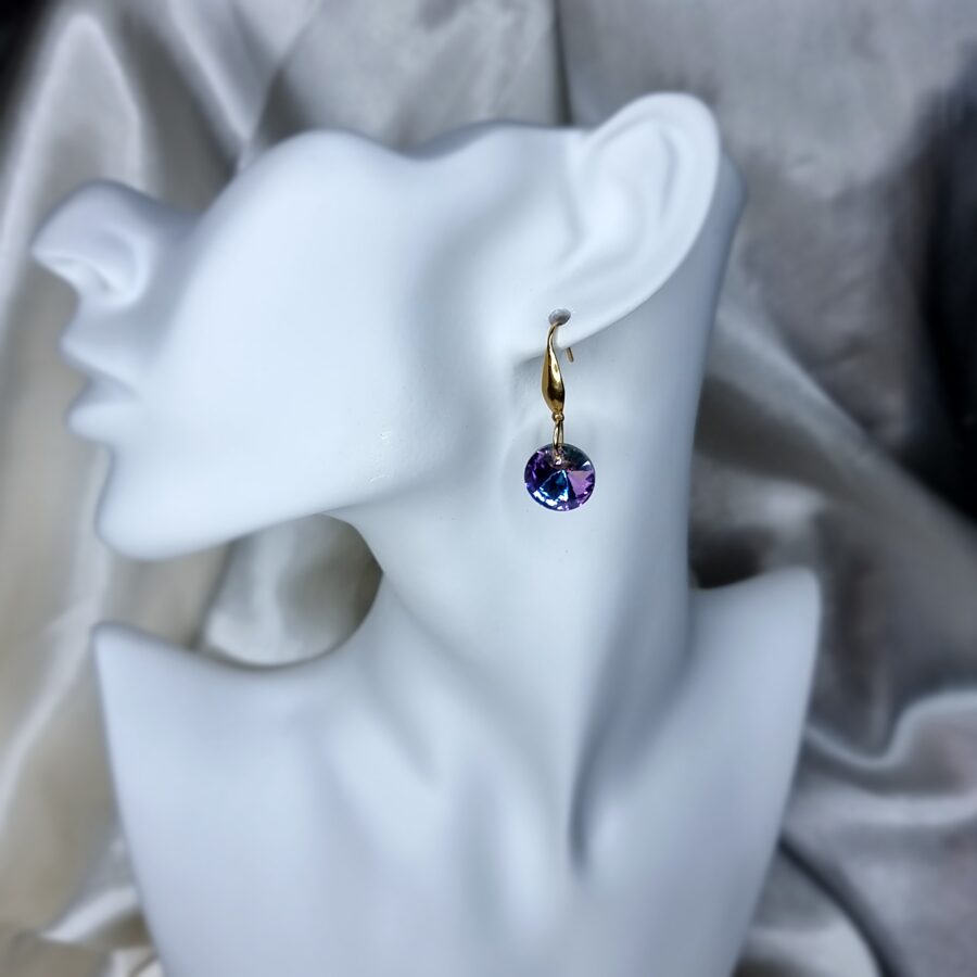 Earrings &quot;Purple Crystal&quot;