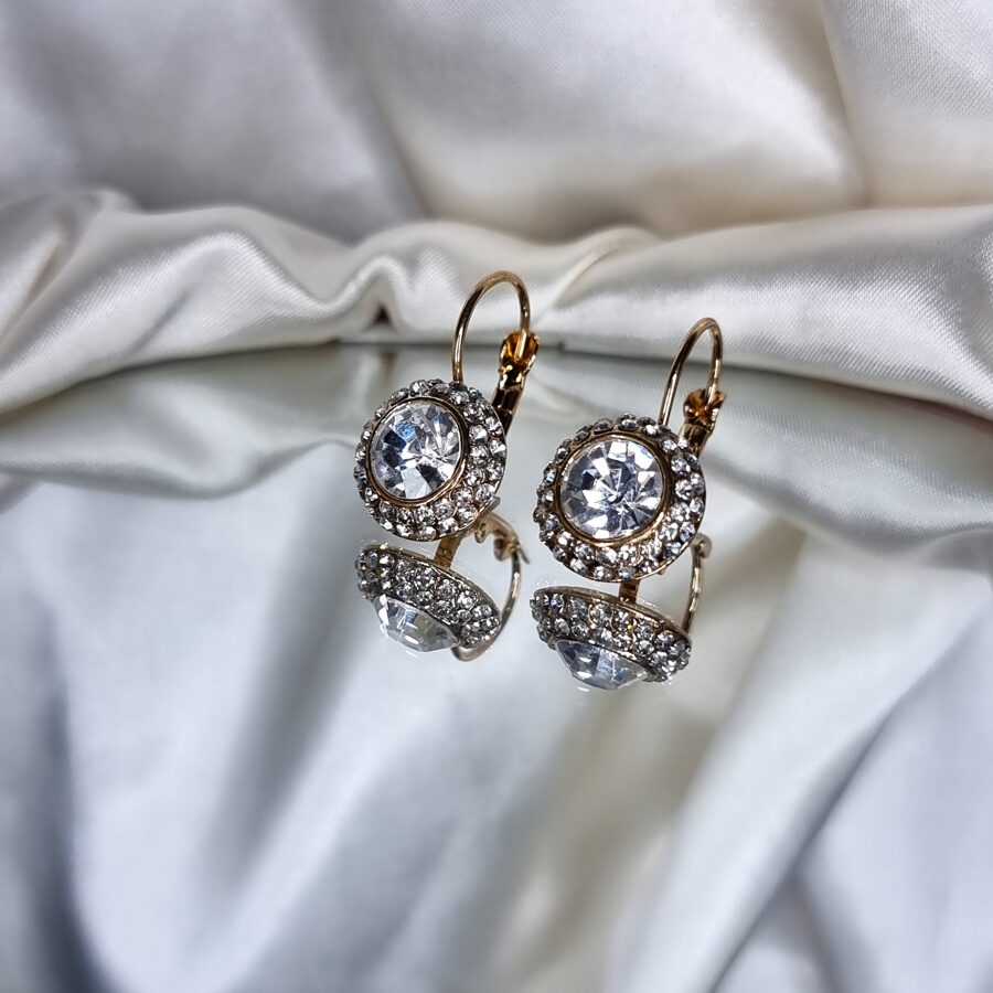 Gold-plated earrings &quot;Crystal&quot;