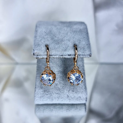 Earrings &quot;Round crystal&quot;